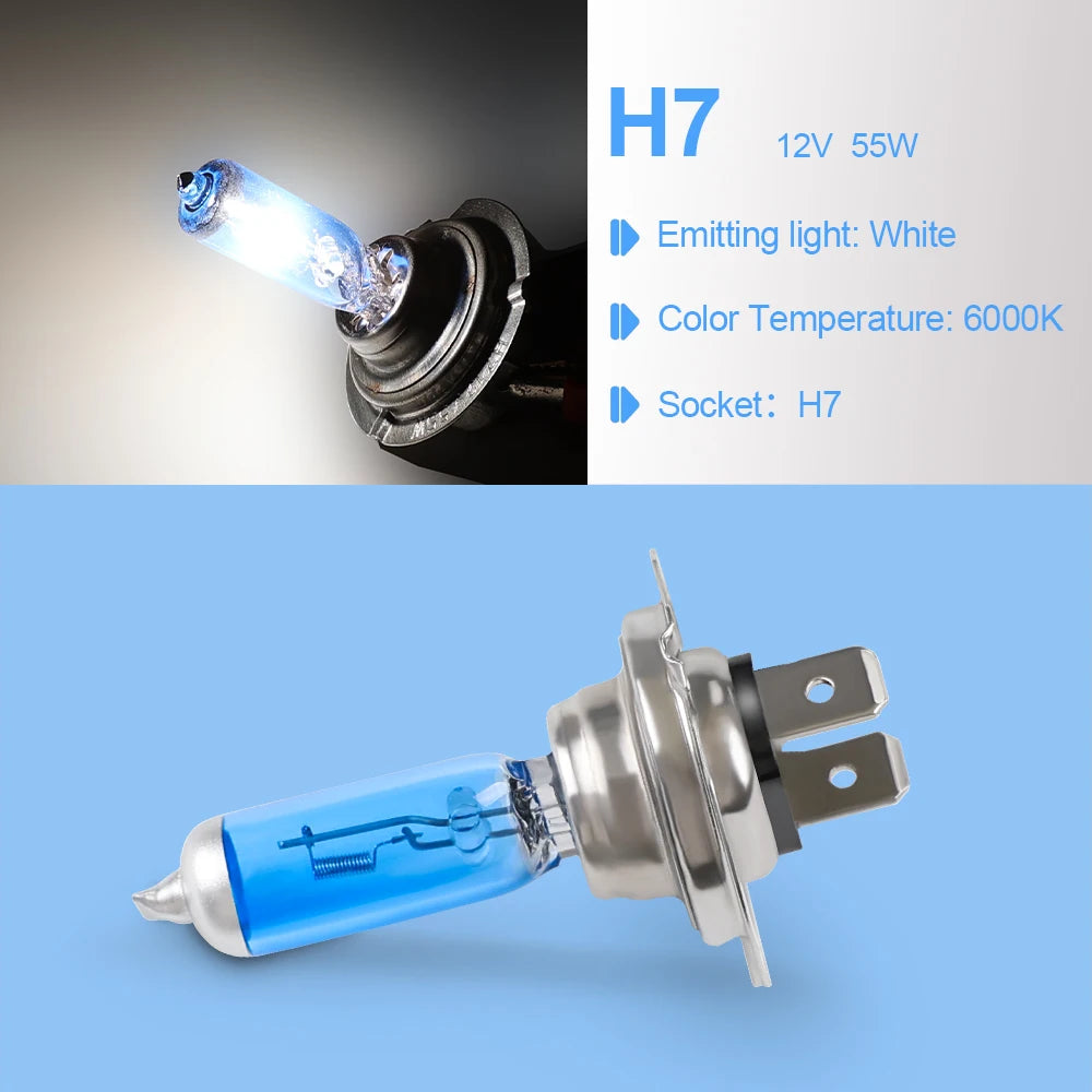 Becuri Auto Super White Halogen Puternice