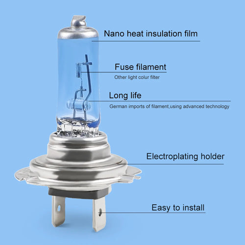 Becuri Auto Super White Halogen Puternice
